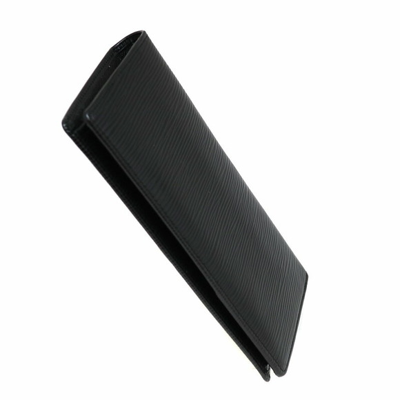Louis Vuitton Leather Portefeuille Epi Noir Wallet Black Brazza - Picture 5 of 6